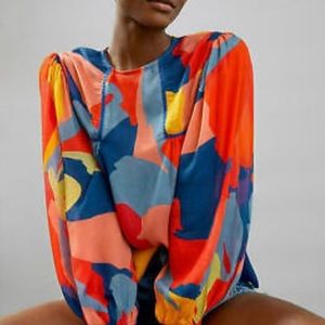 Anthropologie Bl^nk Miranda Peasant Blouse
